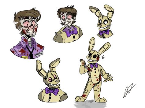 Five Nights At Freddys Drawing Character Art William Afton Fnaf