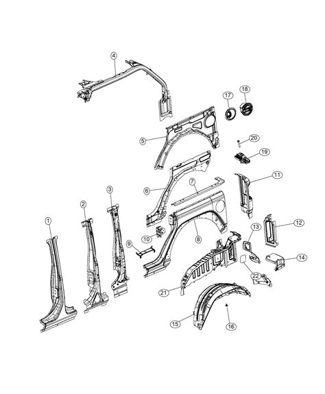 Jeep Wrangler Jl Parts Diagram