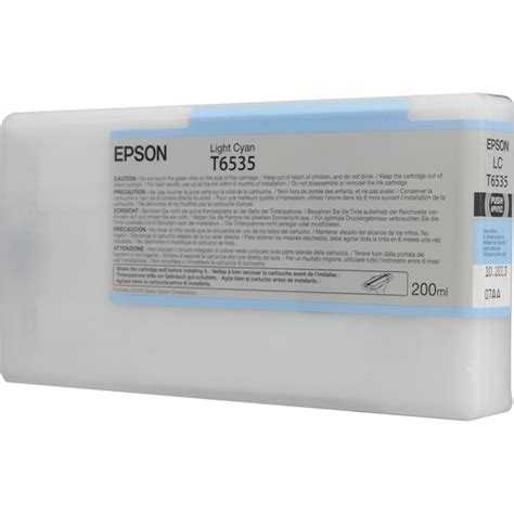 Epson Ultrachrome HDR Light Cyan Ink Cartridge 200 Ml T653500