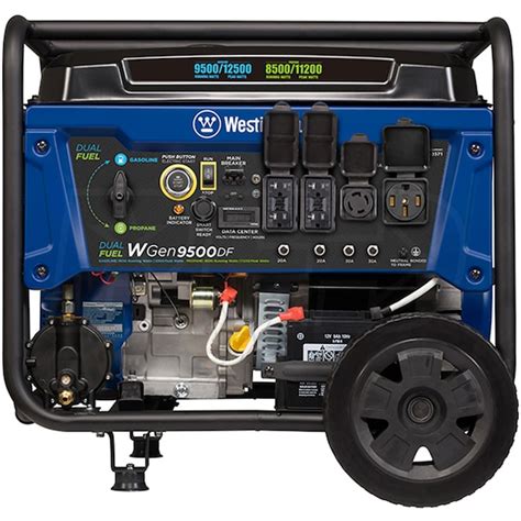 Westinghouse Wgen9500df 9500 Watt Electric Start Dual Fuel Portable Generator W Gfci