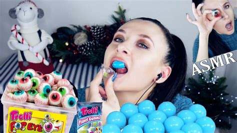 Asmr Eyeballs And Planet Gummi Jelly Eating Whisper Youtube