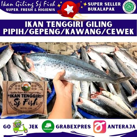 Jual Ikan Tenggiri Giling Jenis Gepeng Pipih Cewek Kawang Di