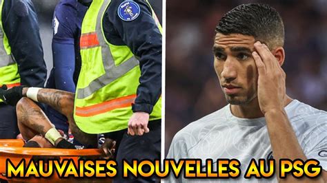 Kimpembe blessé jusqu à la fin de la saison Hakimi a de gros problème