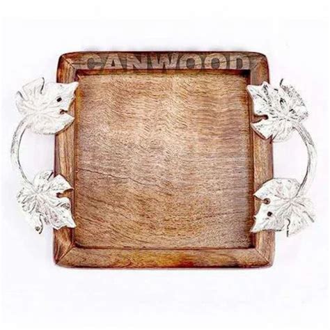 Pine Wood Square Serving Tray Size Dimension X Inches At Rs