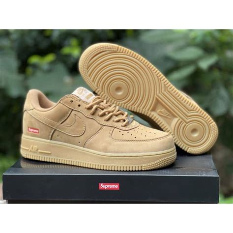 Gi Y Nike Supreme X Air Force Low Sp Wheat Dn