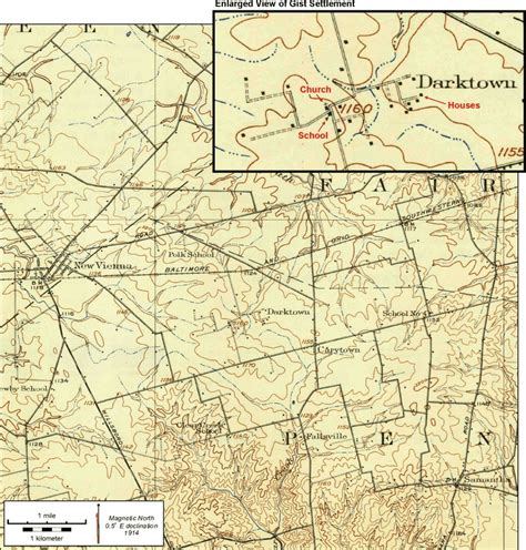 6. A portion of the Sabina, Ohio 1917 USGS 15 minute quadrangle map... | Download Scientific Diagram