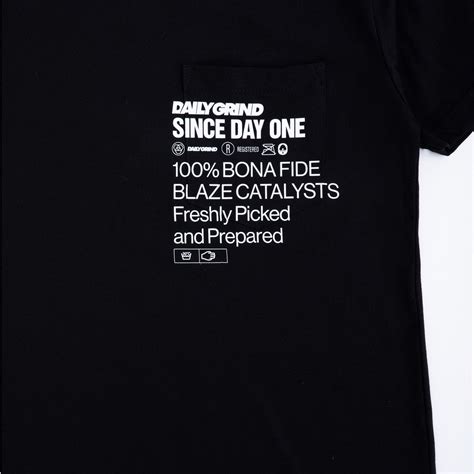 DAILY GRIND CONTROL POCKET TEE BLACK | Daily Grind Store PH