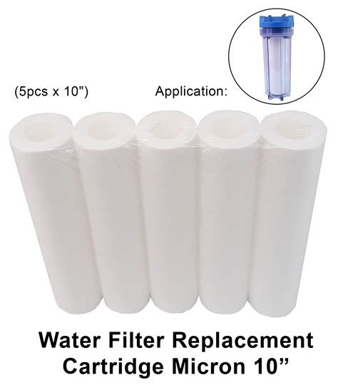 Water Filter Replacement Cartridge Micron (5pcs x 10")