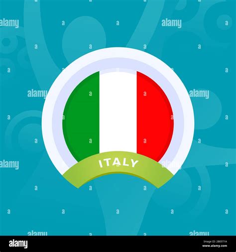 Italy Vector Flag European Football Tournament Final Stage