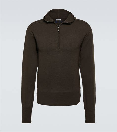 Burberry Wool Half Zip Sweater Burberry