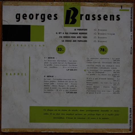 Georges Brassens Par Les Routes Du Printemps Juillet 2017