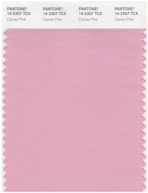 Pantone Smart 14 2307 Tcx Color Swatch Card Cameo Pink Magazine