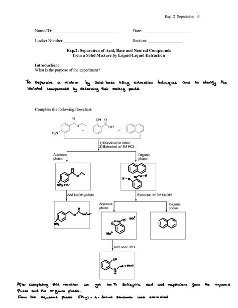 Solution Separation Of Org Solid Mixture Acidic Basic And Neutral