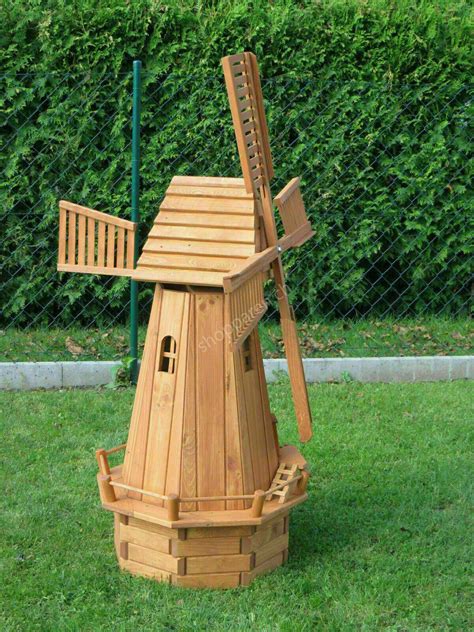 Solar Windmühle für den Garten Achteck 150 cm gross