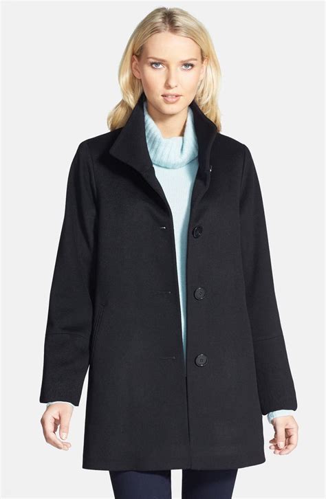 Fleurette Stand Collar Cashmere Coat Nordstrom