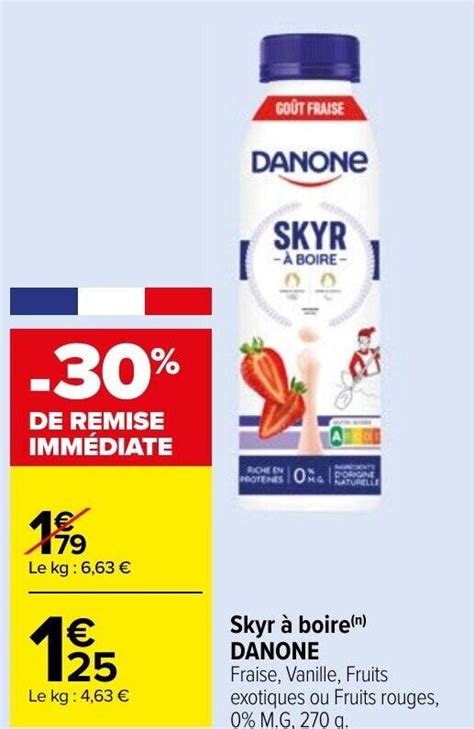 Promo Skyr à boire n DANONE chez Carrefour Market