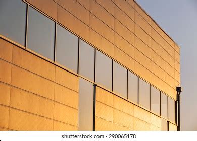 Details Gray Facade Made Aluminum Panels Stock Photo Edit Now