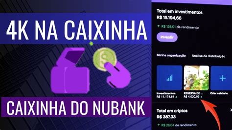 ESSE APORTE CHEGUEI NOS QUATRO MIL INVESTIDOS NA CAIXINHA DO NUBANK