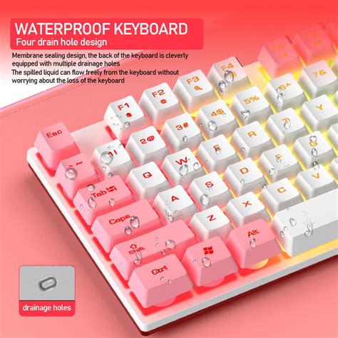 Leorqeon N Gaming Keyboard Usb Wired Keys Mechanical Feel