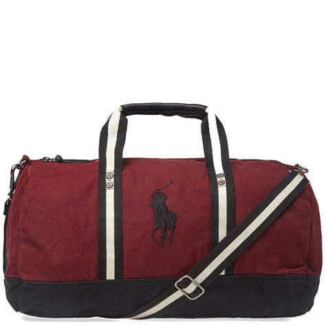 Polo Ralph Lauren Canvas Polo Player Logo Duffle Bag Polo Ralph Lauren