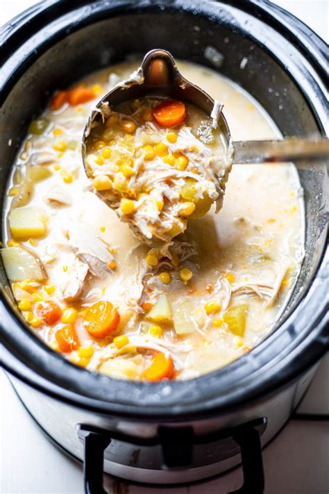 Easy Slow Cooker Chicken And Corn Soup Real Food Whole Life