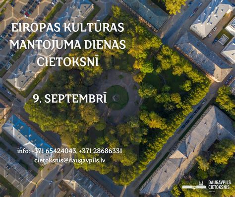 Eiropas kultūras mantojuma diena Daugavpils cietoksnī VISITDAUGAVPILS