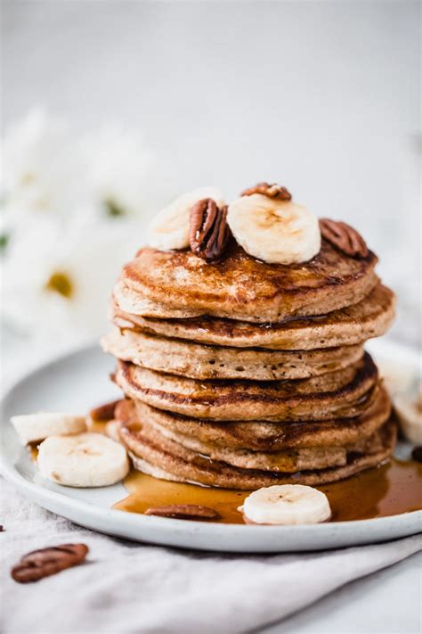 Healthy Banana Oatmeal Pancakes Made In The Blender Ambitious Kitchen