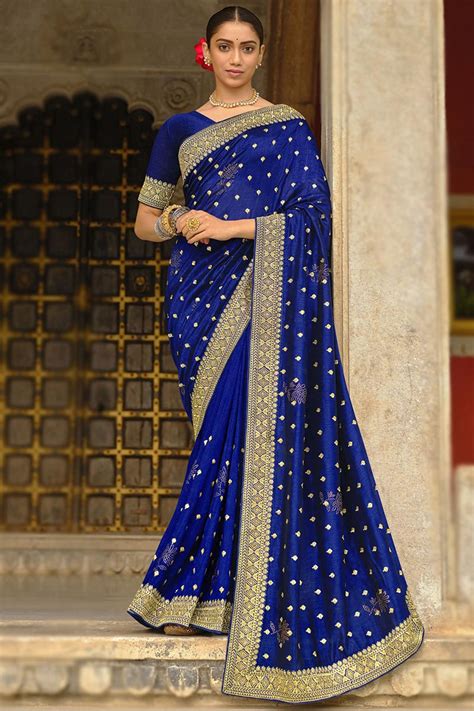 Blue Saree Look Atelier Yuwa Ciao Jp