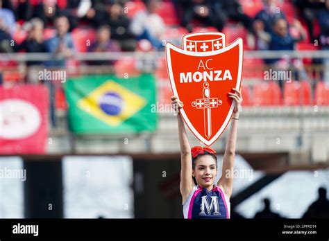 U Power Stadium Monza Italy March 18 2023 Girl With Ac Monza Logo