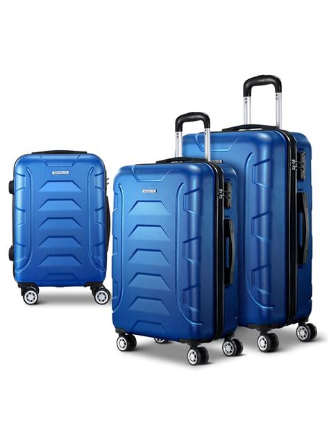 Wanderlite Pc Luggage Trolley Travel Suitcase Set Tsa Hard Shell Case