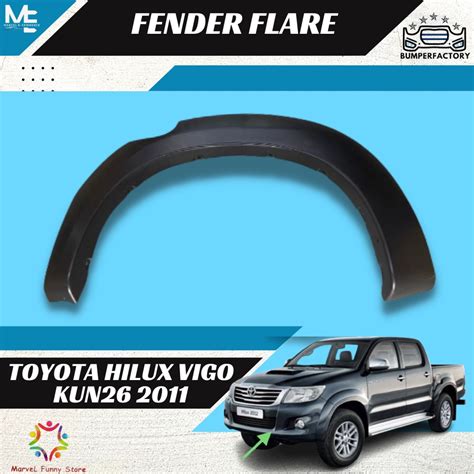 Toyota Hilux Vigo Kun Front Depan Rear Belakang Fender Flare