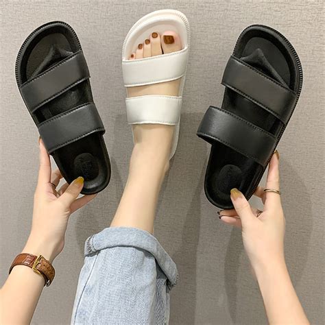 Dx 250 New Summer Two Strap Rubber Slippers Women At Men Shoes Shopee Philippines