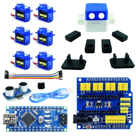 Buy Otto Sleeved Robot With Arduino Nano Project Kit Blue Otto Robot