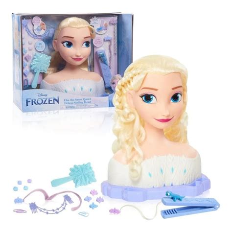 Juguete Cabeza Para Peinar Princesa Frozen Elsa Envío gratis