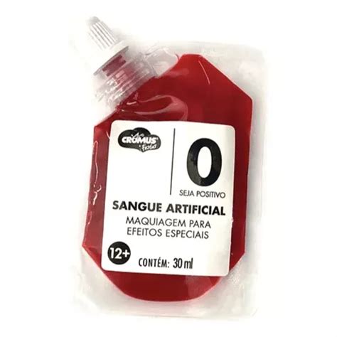 Bolsa De Sangue Falso Artificial 30ml Halloween Cromus