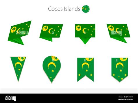 Cocos Islands National Flag Collection Eight Versions Of Cocos Islands