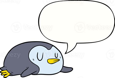 Cartoon Pinguin Und Sprechblase 43493237 PNG