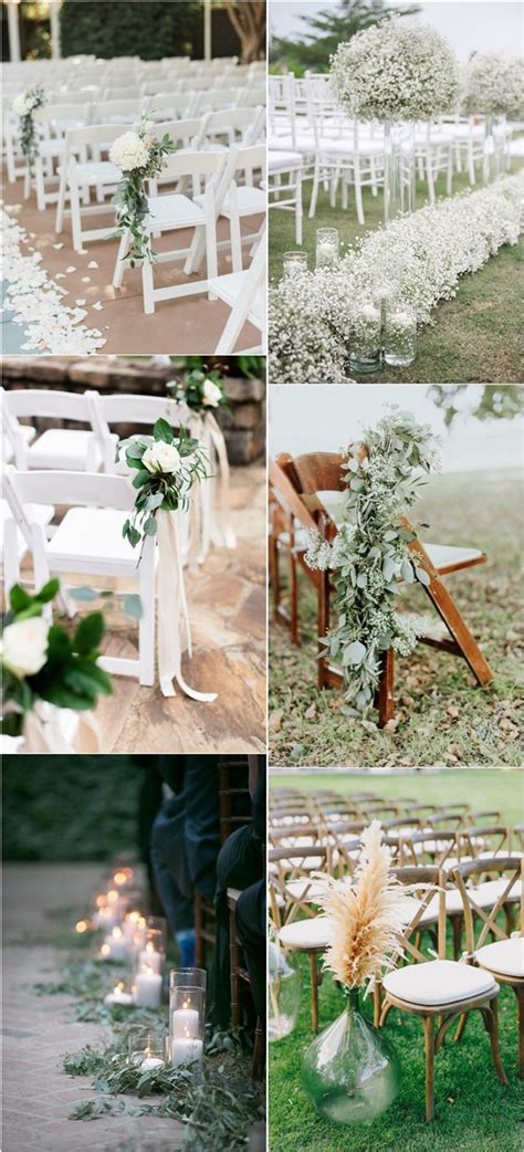 Minimalist Outdoor Wedding Aisle Decor Ideas Hmp