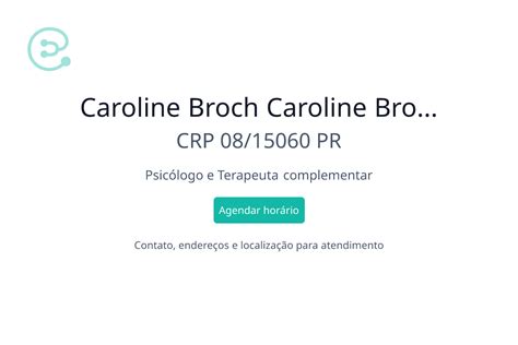 Caroline Broch Caroline Broch Psicólogo em Curitiba PR