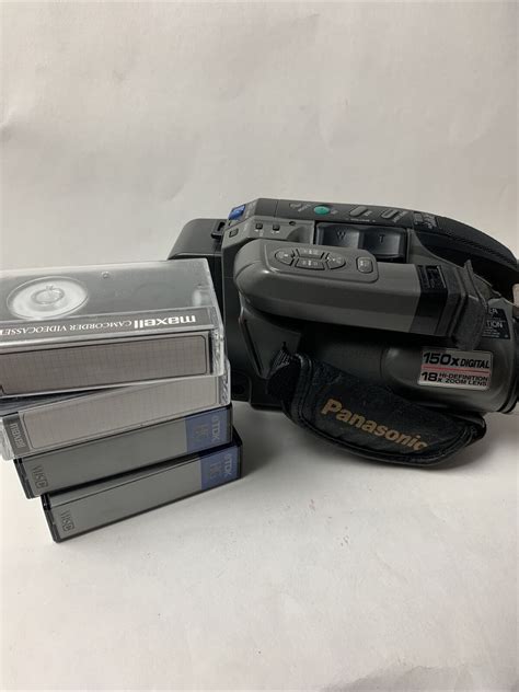 Panasonic Palmcorder Camcorde Vhsc Pv L550d 150x Digital Sold As Is Vtg