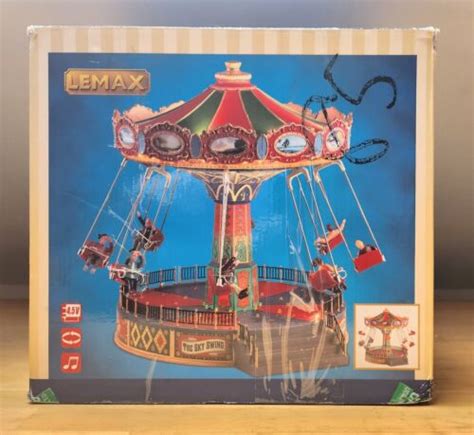 Lemax The Sky Swing Fairground Ride Easter Christmas Boxed Ebay