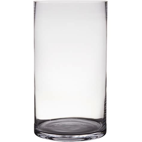 Hakbijl Glass Cilinder Vaas Transparant Glas D25 X H45 Cm Fun