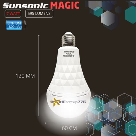 Lampu Emergency Otomatis SUNSONIC MAGIC 7Watt Lampu Emergency Led