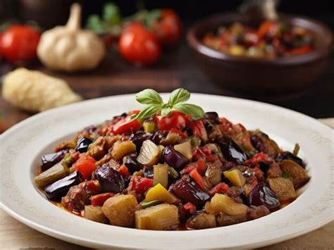 Premium Photo Authentic Caponata Dish Italian Culinary Delight