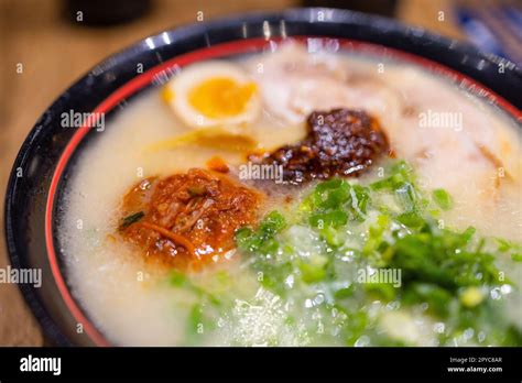 Traditional Japanese spicy ramen bowl Stock Photo - Alamy