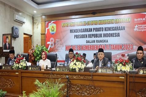 Dprd Grobogan Gelar Paripurna Dengar Pidato Kenegaraan Presiden Ri