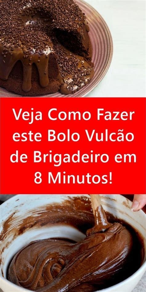 Veja Como Fazer este Bolo Vulcão de Brigadeiro em Apenas 8 Minutos