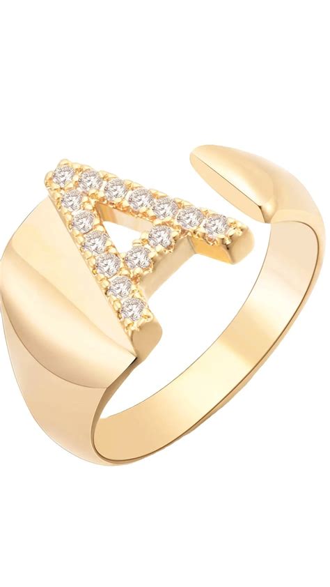 Custom 18k Gold Plated Stainless Steel Chunky Rings Jewelry Luxury