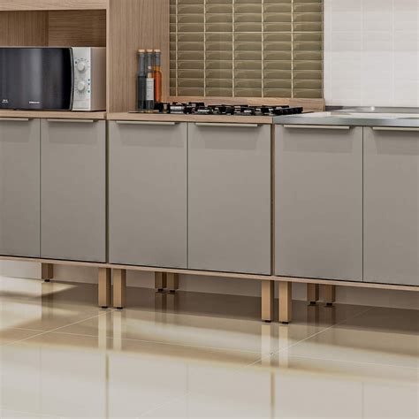 Balcão de Cozinha Modulado 2 Portas 80cm Verace Espresso Móveis