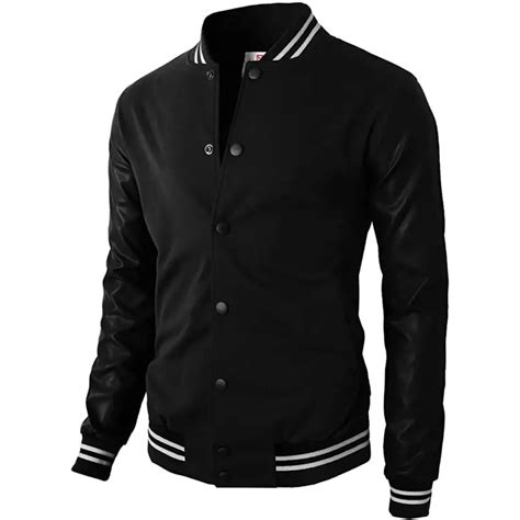 Chaqueta Beisbolera Cuero Hombre Algodon Perchado Gnrc Generico